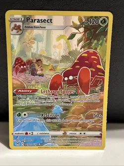 Pokemon TCG Parasect Trainer Gallery Holo Ultra Rare Card TG01/TG30 Lost Origin - Image 1