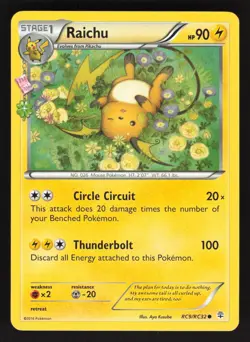 Raichu RC9/RC32 Pokemon TCG Generations: Radiant Collection VLP - Image 1