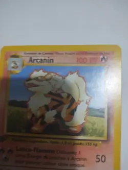 1999 Pokemon Base Set 1st Edition French Card Arcanine / Arcanin 23/102 - Image 3