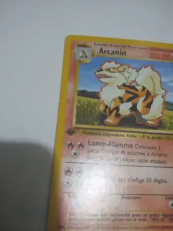1999 Pokemon Base Set 1st Edition French Card Arcanine / Arcanin 23/102 - Image 4