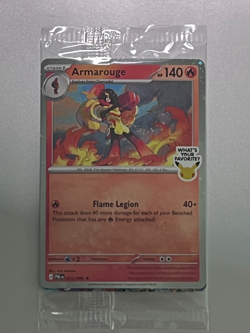 Armarouge 012/084 Holo Sealed Best Buy Promo 30th Anniversary Pokemon TCG Stamp - Image 1