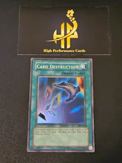 Card Destruction Super Rare Yu-Gi-Oh! Unlimited SDY-042 HP - Image 1