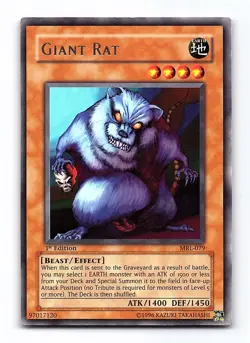 Giant Rat MRL-079 Rare Magic Ruler Yu-Gi-Oh 1st Edition Near Mint - Image 1