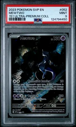 2023 Pokemon Svp En-Sv Black Star Promo #052 Mewtwo 151 Ultra-Premium Coll PSA 9 - Image 1