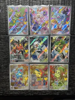 Pokemon First Partners Illustration Collection Series 2 Complete Set (9 cards) - Image 1