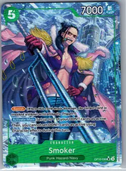 Smoker (Alt Art) OP10-030 English Royal Blood - One Piece Card - NM - Image 1