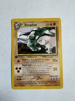 Pokemon Card - Donphan Neo Genesis 21/111 1st Edition Rare MP Ex - Image 1