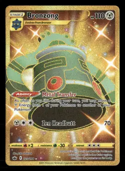 Bronzong - 223/198 - Secret Rare - Chilling Reign - Pokemon Card - NM/M - Image 1