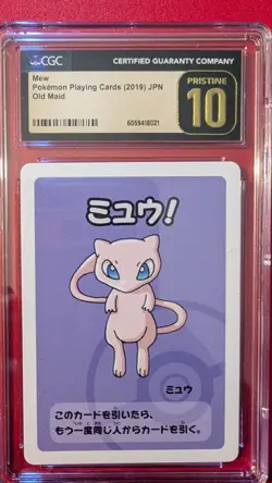 CGC PRISTINE 10 MEW OLD MAID PLAYING CARDS 2019 JAPANESE POKEMON CARD - Image 1
