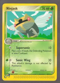 Ninjask 38/97 EX Dragon 2003 Pokemon Card Lightly Played LP - Image 1