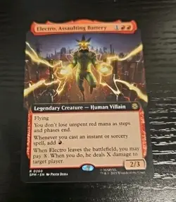 Electro, Assaulting Battery (Extended Art) Marvel's Spider-Man Foil - Image 1
