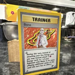 Pokemon Blaine 17/132 Gym Challenge Holo Rare English Trainer Card Unlimited - Image 2