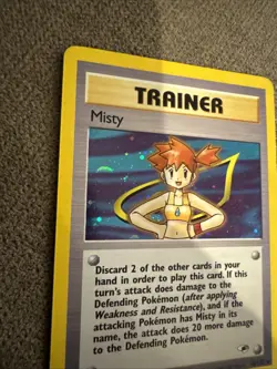 Pokemon TCG Misty Trainer Card Gym Heroes 18/132 Holo Rare - Image 2