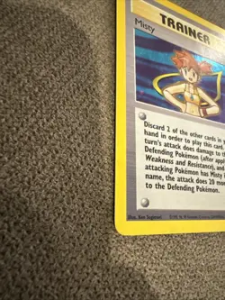 Pokemon TCG Misty Trainer Card Gym Heroes 18/132 Holo Rare - Image 3