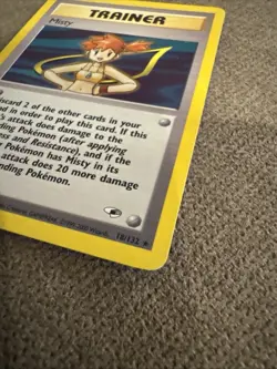 Pokemon TCG Misty Trainer Card Gym Heroes 18/132 Holo Rare - Image 5