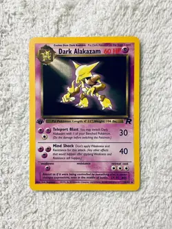 Pokemon Team Rocket Dark Alakazam 1st Edition 18/82 Pokemon Card - Image 1