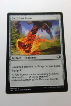 MTG Swiftfoot Boots x1- -Commander 2014-Lightly Played - Image 1