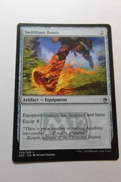 MTG Swiftfoot Boots x1- -Masters 25-Lightly Played - Image 1