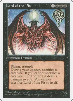 Lord of the Pit - 28 / English / Moderately Played MTG - Image 1