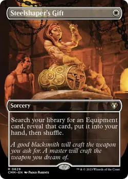 Foil - Steelshaper's Gift (Borderless) - 629 / NM / English MTG - Image 1
