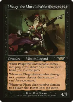 Phage the Untouchable - 78 / English / Moderately Played MTG - Image 1