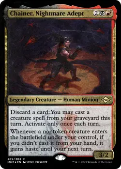 Foil - Chainer, Nightmare Adept (Foil Etched) - 289 / NM / English MTG - Image 1