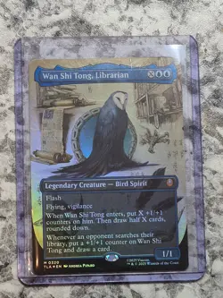 Magic (mtg): Wan Shi Tong, Librarian (Borderless) Avatar Foil **READ** - Image 1