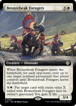 Bronzebeak Foragers (Extended Art) #37 (HP) Lost Caverns of Ixalan LCC Magic MTG - Image 1