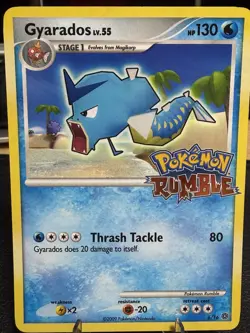 Pokemon Gyarados TCG Rumble Rare Card 6/16 2009 NM - Image 1