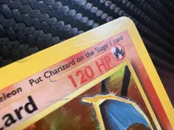 Pokemon Base Set Charizard 4/102 Holo Unlimited HP WOTC Vintage - Image 5