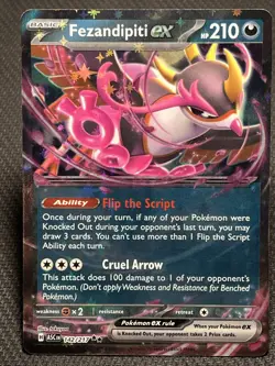 Fezandipiti ex 142/217 Double Rare ME: Ascended Heroes Pokemon NM - Image 1