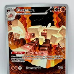Pokemon Garganacl 147/132 Illustration Rare Prismatic Evolutions Full Art Card - Image 1