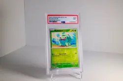 Bulbasaur Reverse Holo PSA 9 MINT 001/165 Pokemon 151 MEW 2023 - Image 1