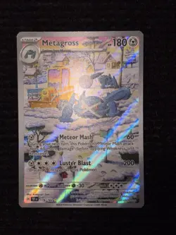 Pokemon Metagross 178/162 MP Holo Illustration Rare EN 180 HP Stage 2 - Image 3