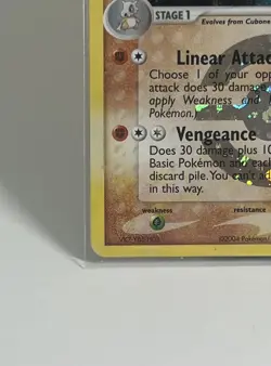 Pokemon Marowak 7/112 FireRed & LeafGreen Reverse Holo Rare - Image 4