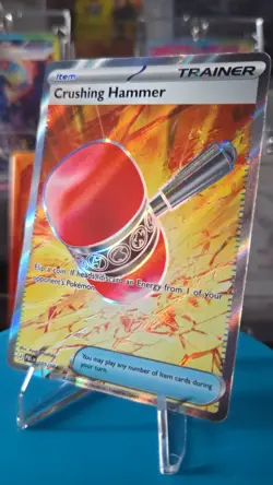 Crushing Hammer 105/084 Ultra Rare Full Art Holo Pokemon Pitch Black English NM - Image 1
