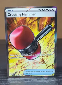 Crushing Hammer 105/084 Ultra Rare Full Art Holo Pokemon Pitch Black English NM - Image 1