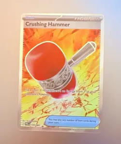 Crushing Hammer 105/084 Ultra Rare Full Art Holo Pokemon Pitch Black English NM - Image 1