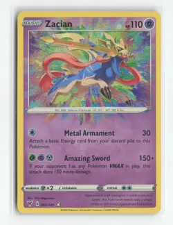 Zacian - SWSH04: Vivid Voltage [SWSH04 082/185] - Image 1