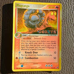 Pokemon TCG Magcargo 20/107 EX Deoxys Reverse Holo Rare English 2005 - Image 1