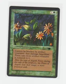 Magic the Gathering ~ MTG ~ 1x Argothian Pixies ~ M/NM ~ Antiquities - Image 1