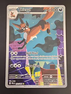 Pokemon TCG - Thievul 092/084 Me05: Pitch Black Holo - Image 1