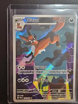 Pokemon TCG - Thievul 092/084 Me05: Pitch Black Holo - Image 5
