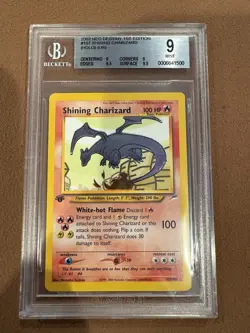 2002 POKEMON NEO DESTINY 1ST EDITION #107 SHINING CHARIZARD BGS 9 - Image 1