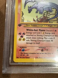 2002 POKEMON NEO DESTINY 1ST EDITION #107 SHINING CHARIZARD BGS 9 - Image 4