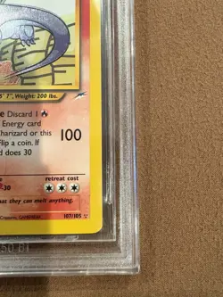 2002 POKEMON NEO DESTINY 1ST EDITION #107 SHINING CHARIZARD BGS 9 - Image 5