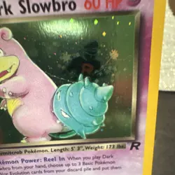 Wizards Pokemon TCG Dark Slowbro Team Rocket 12/82 Holo Rare English 2000 swirl - Image 4