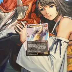 Kuja Genome Sorcerer Borderless Final Fantasy Magic the Gathering - Image 1