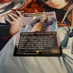 Kuja Genome Sorcerer Borderless Final Fantasy Magic the Gathering - Image 3