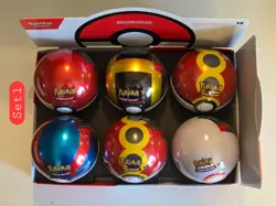 (Set 1) Pokemon TCG Poke Ball Tin L25 Factory Sealed New - Lot of 6 (18 Packs) - Image 4